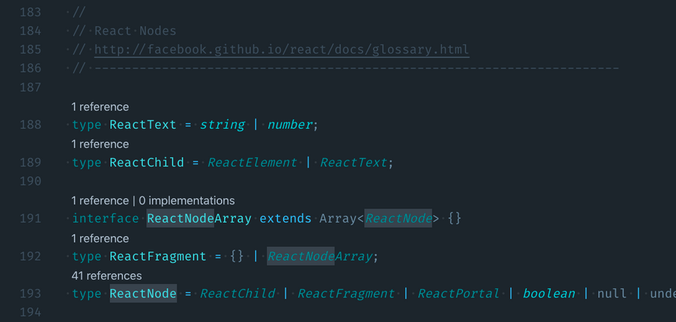 types react ReactNode